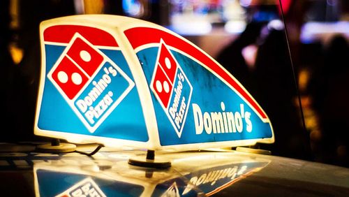 Dominos Pizza delivery car