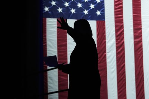 Democratic Michigan Senate candidate Rep. Elissa Slotkin leaves the stage after speaking at an election night watch party, Wednesday, Nov. 6, 2024, in Detroit.