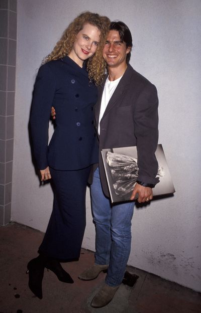 Nicole Kidman and Tom Cruise at the Herb Ritts exhibition opening onOctober 22, 1992 at Fahey/Klein Gallery in LA