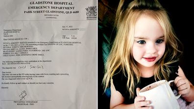 Gladstone Hospital concussed toddler Wynta Reeves sent home after positive COVID-19 PCR test