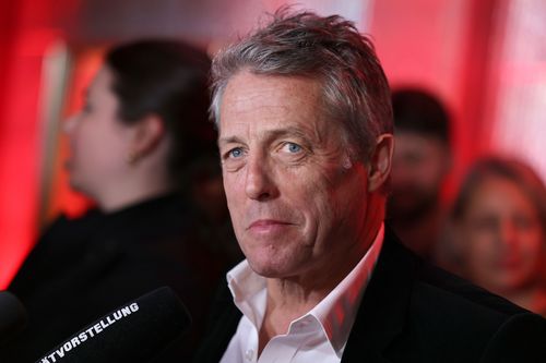 Hugh Grant attends the Heretic premiere at Astor Film Lounge on November 24, 2024 in Berlin, Germany.