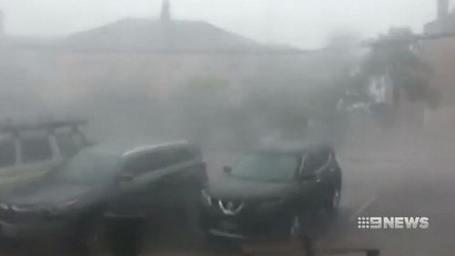 Visibility was reduced dramatically as the storms rolled in. (9NEWS)