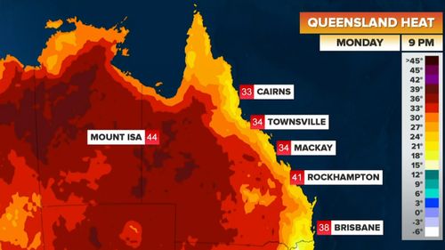 Temperatures will soar in Queensland