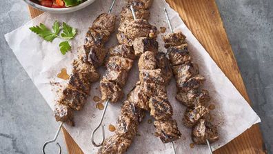 Lemon and garlic kebab