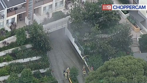 The fire occurred in a garage at the unit. (9NEWS)