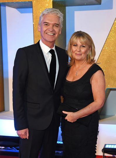 Phillip Schofield and wife Stephanie Lowe attend the 21st National Television Awards at The O2 Arena on January 20, 2016 in London, England.  