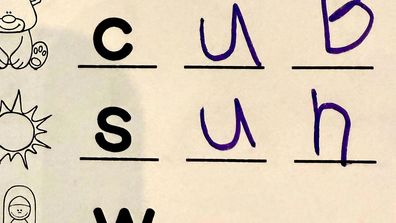 A mum on Reddit has shared her child's confusing homework question
