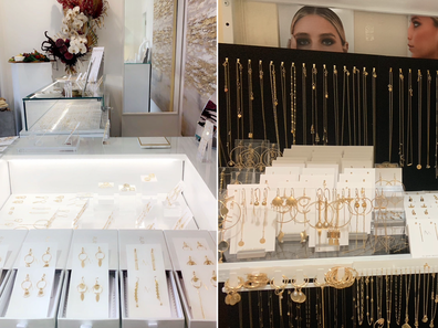 Inside the first Alana Maria Jewellery store.