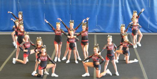 The Ignite team from Extreme Cheer Allstars in Canning Vale received a perfect score to become the first Australian squad to compete in a major US cheerleading event. (Extreme Cheer Allstars)