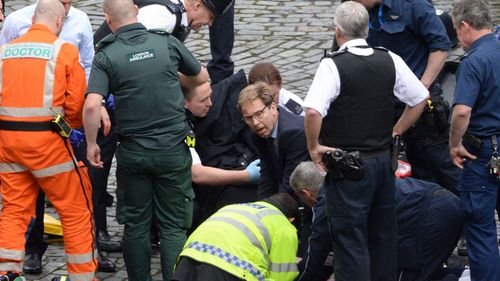 London attack: Hero MP tries to save stabbed cop in London terror attack