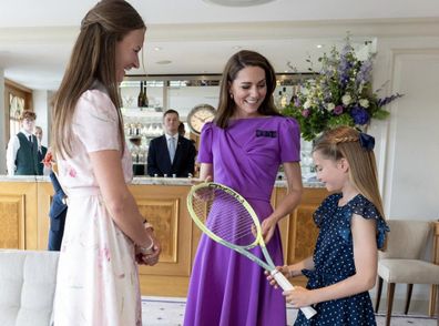 Princess Charlotte gifted a racquet by Wimbledon ladies champion Barbora Krejčiková 