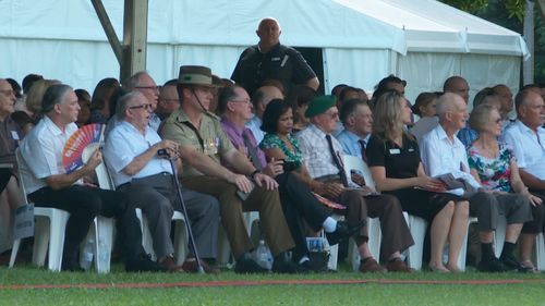 People gather in Darwin to remember the bombing. (9NEWS)