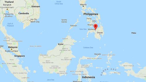The southern city of Marawi (marked) in the Philippines was under-siege from Islamic State-linked Maute terrorists for nearly five months. (Google Maps)