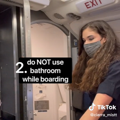 Airline worker Cierra Mistt has shared some do's and don'ts of flying including the mistake passengers make when boarding.