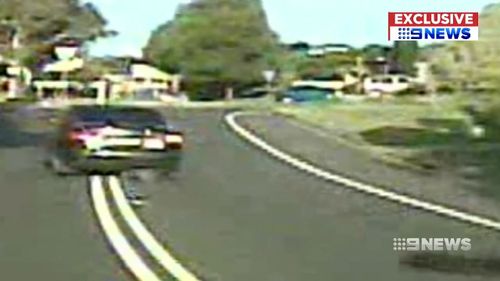 Dashcam video shows Chandler escaping after the fatal collision. Picture: 9NEWS