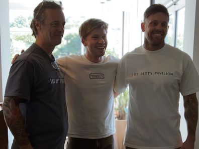 Robert Irwin returns to The Jetty Pavilion in Coffs Harbour to pay for his salad