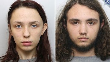 This combination photo issued by Cheshire Constabulary on Friday, Feb. 2, 2024 shows Scarlett Jenkinson and Eddie Ratcliffe. The 16-year-old killers of a transgender teenager in northwest England last year have been named in court after the judge in the case lifted a ban on reporting their identities Justice Amanda Yip named Scarlett Jenkinson and Eddie Ratcliffe during Friday&#x27;s sentencing hearing at Manchester Crown Court. (Cheshire Constabulary via AP)