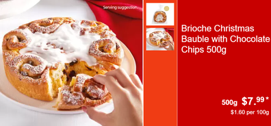 Aldi Brioche Christmas bauble
