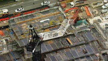 Worker injured after crane collapse at new Sydney Fish Market site