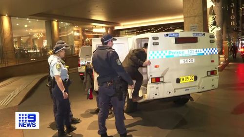 Three brothers have faced court after a police officer was allegedly assaulted at a wedding party in Sydney.Just after midnight, riot police were called to the Sheraton Grand Sydney Hyde Park hotel at Elizabeth Street in the CBD.
Police will allege three brothers aged 35, 43, and 47, were involved in a fight at the venue.