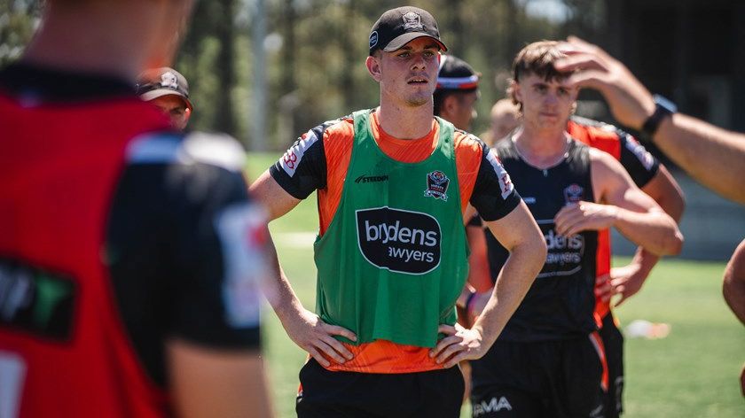 Wests Tigers young gun Lachlan Galvin.