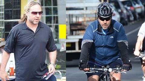 Russell Crowe has been hitting the gym for a year, still has a gut