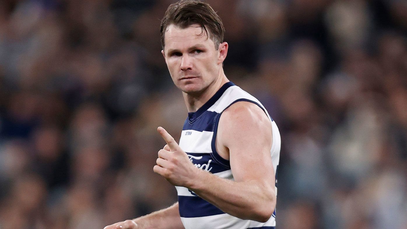 Geelong captain Patrick Dangerfield pictured in action during the 2023 AFL season