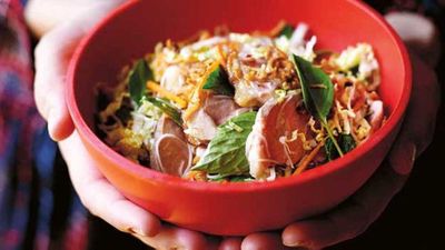 Marion Grasby's duck noodle salad