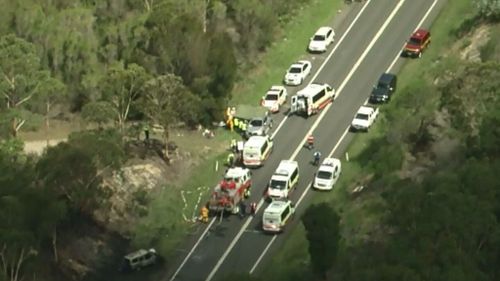 Man killed in three-car crash near Picton, south-west of Sydney