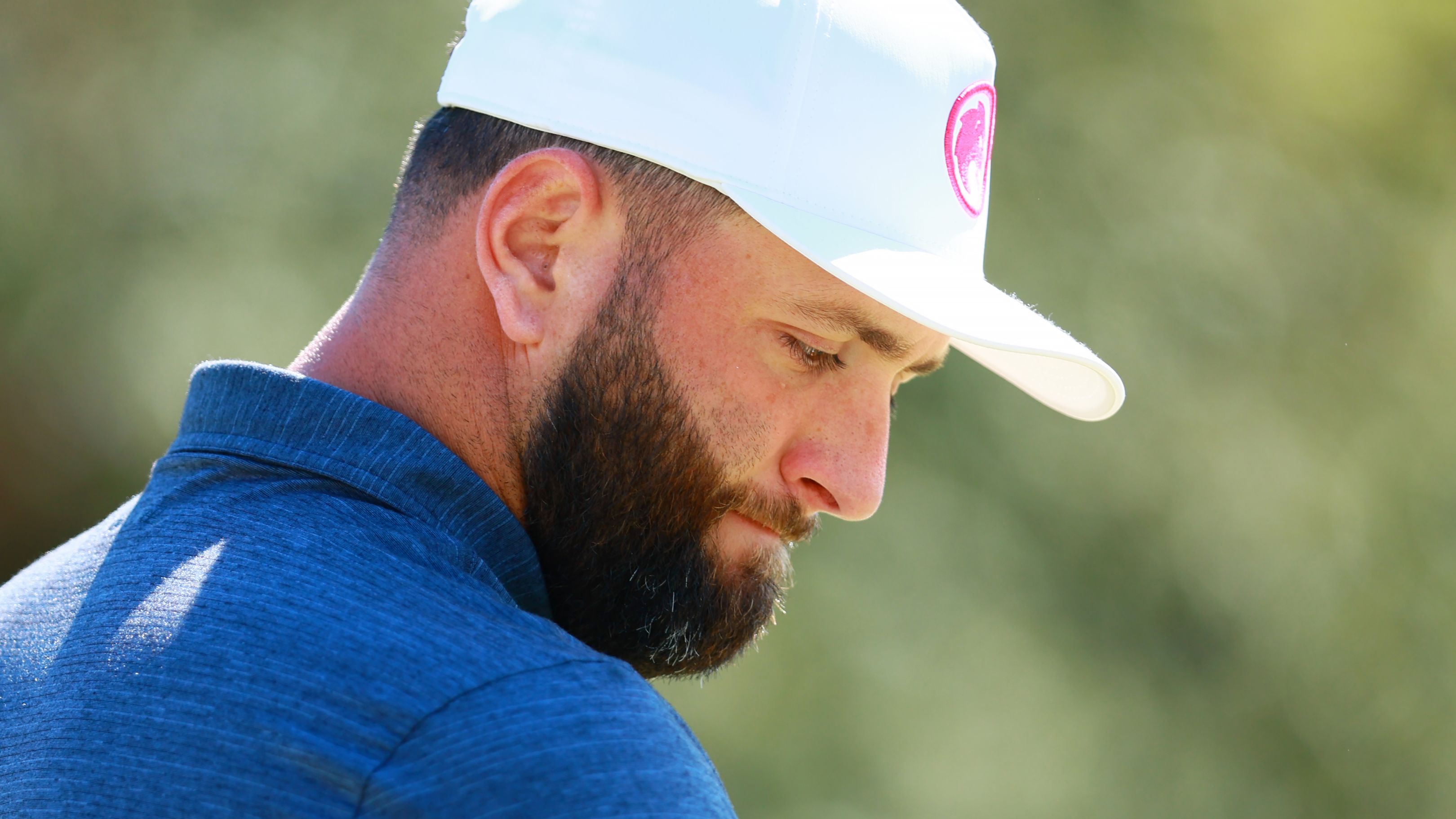 Captain Jon Rahm of Legion XIII warms up on the practice green during day one of the LIV Golf Invitational - Mayakoba at El Camaleon at Mayakoba on February 02, 2024 in Playa del Carmen, Mexico. (Photo by Manuel Velasquez/Getty Images)