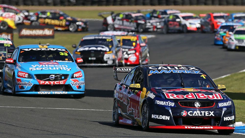 Jamie Whincup leads his V8s rivals. (Getty)
