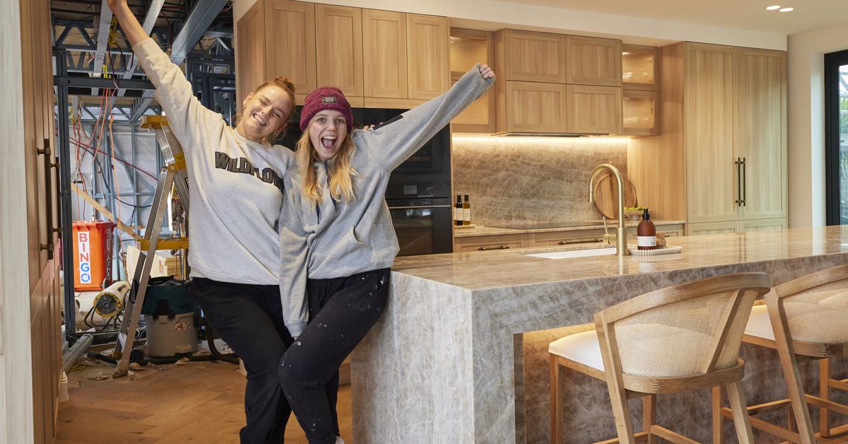 The Block 2024 Room Reveals Maddy and Charlotte's Kitchen Week 6