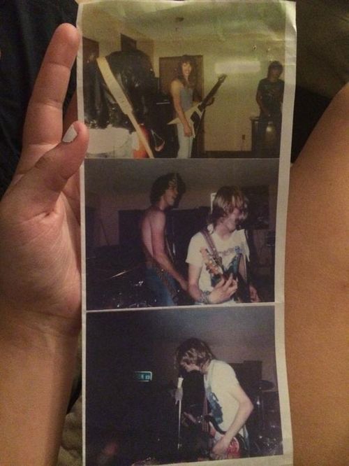 An oblivious US woman tweeted pictures from Nirvana's very first Concert. (Twitter: Maggs)