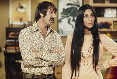 Sonny Bono and Cher on the "The Sonny and Cher Show", 1971.