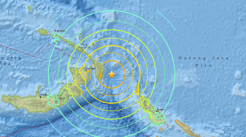 Powerful magnitude 7.9 earthquake strikes off Papua New Guinea