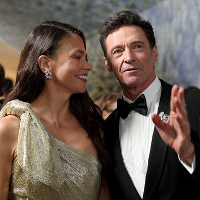 NEW YORK, NEW YORK - MAY 04: (L-R) Sutton Foster and Hugh Jackman attend the 2026 Met Gala celebrating "Costume Art" at the Metropolitan Museum of Art on May 04, 2026 in New York City.  (Photo by Matt Winkelmeyer/MG26/Getty Images for The Met Museum/Vogue)