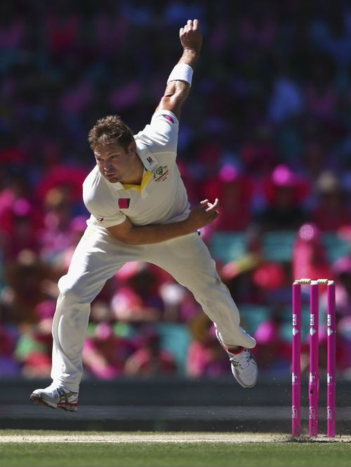 Ryan Harris in full flight. (Getty)