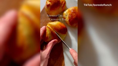 TikToker's delicious creme egg-croissant air fryer recipe