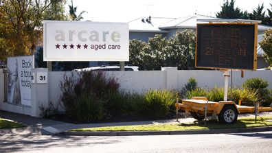 Residents are being tested at the Arcare aged care home after the worker's positive diagnosis.