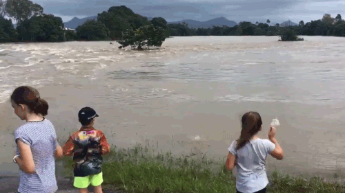 Residents east of Ingham have been cut off from the township. (Twitter / @NatJohnWallace)