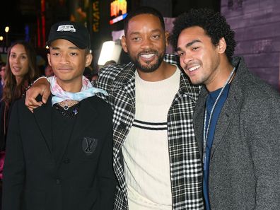 Jaden Smith, Will Smith, and Trey Smith 