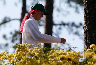 The new colour certainly stood out at Augusta. (AAP)