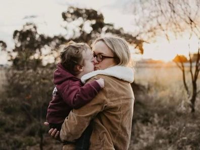 Kylan and his mum Emily. 