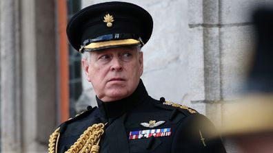 The Duke of York at a memorial in Bruges to mark the 75th Anniversary of the liberation of the Belgian town.