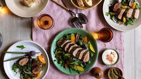 Za'atar lamb salad with dates and oranges recipe