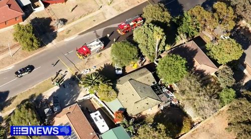 A 61-year-old man has died and a 46-year-old woman was rushed to hospital after a house fire broke out in Adelaide's south this morning.