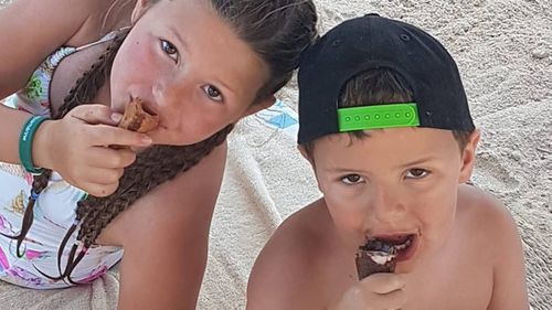 A photo of Isabella and Harvey Collison posted on social media just three days before the fire.