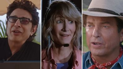 Jurassic Park Super Bowl ad split 