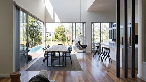 The Paddington house now boasts 3.6 metre high ceilings and a pool. (Graya Constructions)