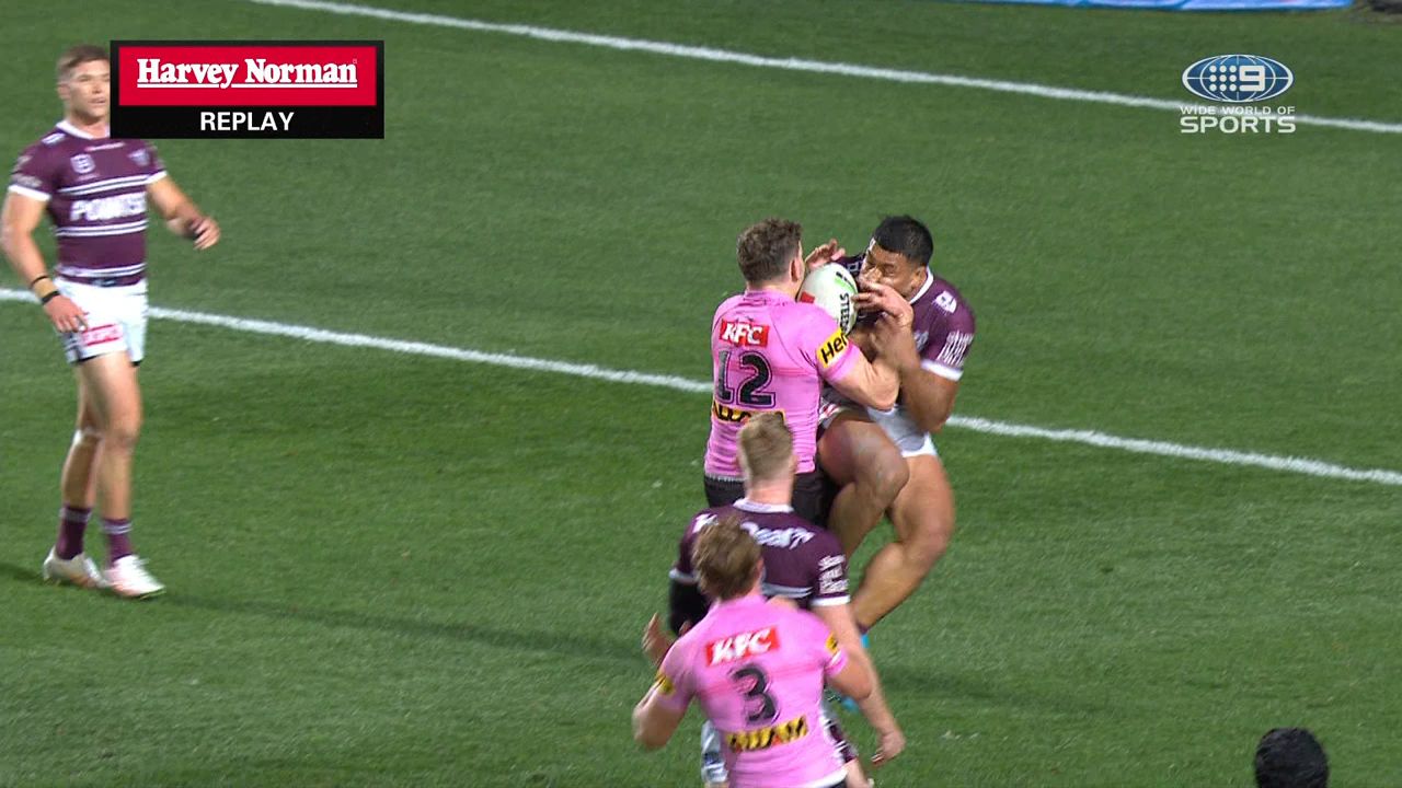 Manly's Dean Matterson reported after high shot sparks scuffle in Penrith clash
